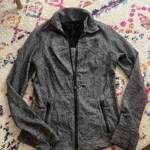 Lululemon define jacket, heathered black, size 10